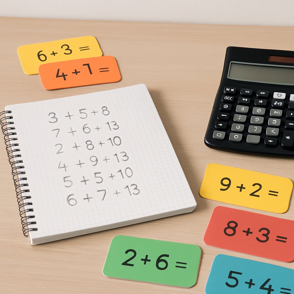 Screenshot of 60-second timed arithmetic challenge