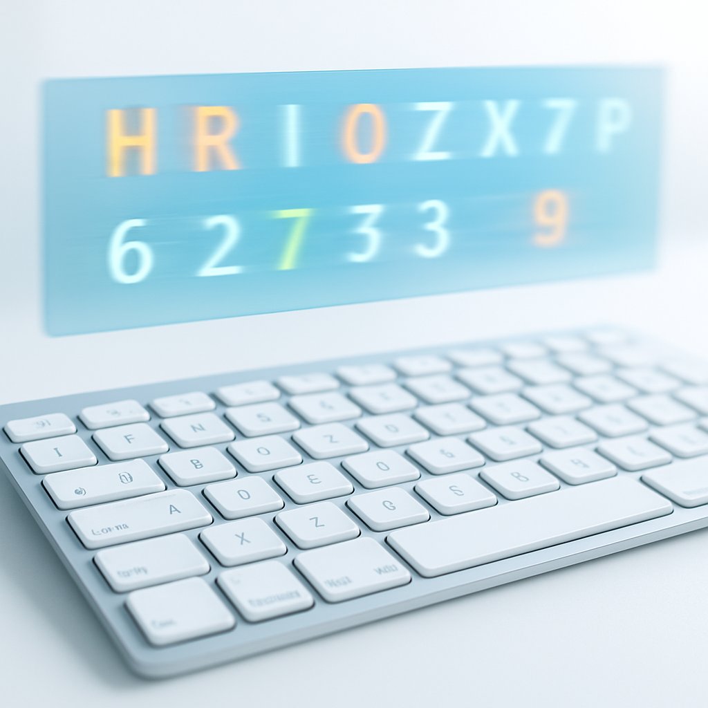 Screenshot of 60 second typing test